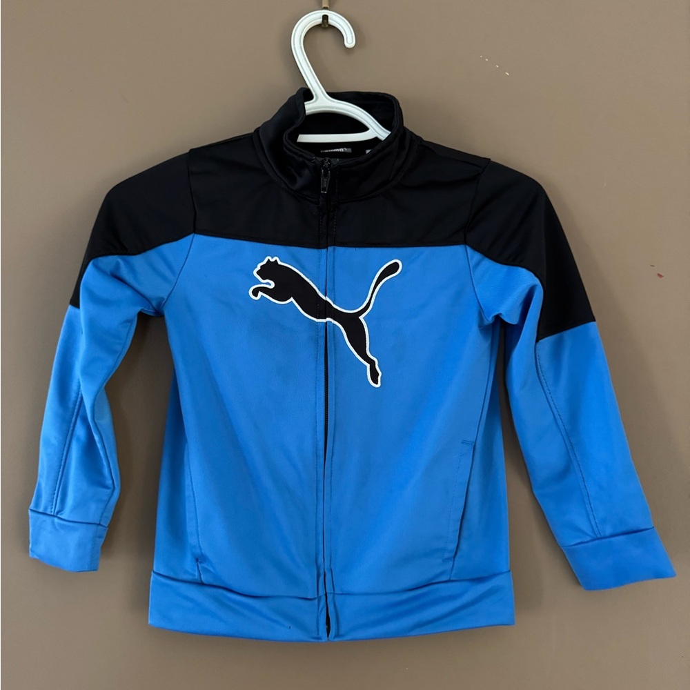 Puma Black and Blue Sports Jacket